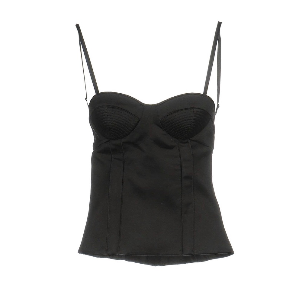 Proenza Schouler Charcoal Bustier Top